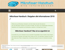 Tablet Screenshot of mikrofaser-handtuch.com